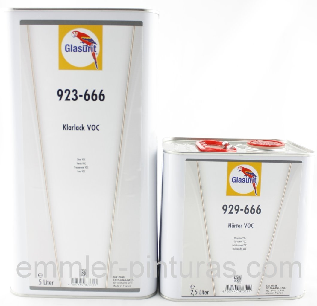 Glasurit Kit Clear-5 ltr. 923-666 + 2,5 ltr. 929-666 - 139,80